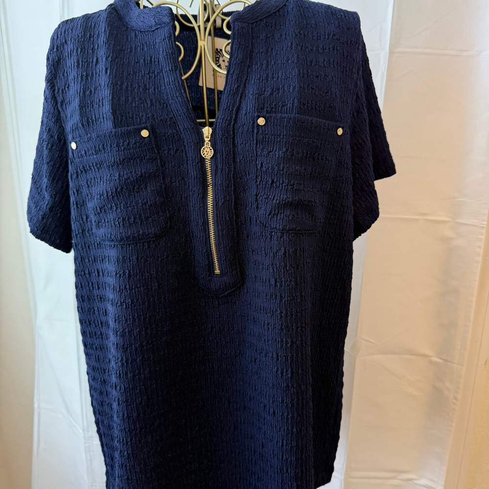 Women's Anne Klein Top, Size Unspecified, Blue - Picture 1 of 12